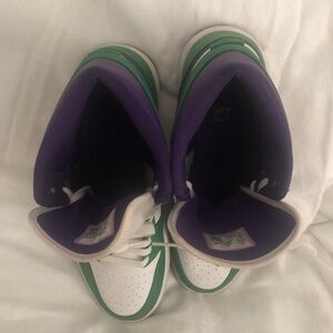 Kids Green and Purple Sneakers
